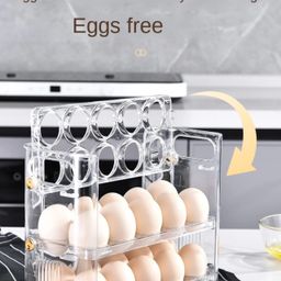 Autoflip Fridge Egg Storage Plastic Box
