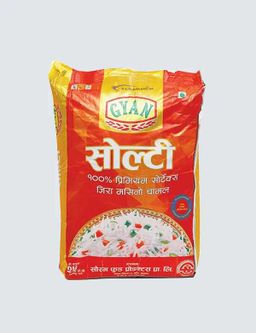 Gyan Soaltee Jeera Masino Rice, 25 KG