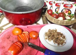 ဇလုံကြီး_ပုစွန်ခရမ်းချဥ်သီးငပိချက် 