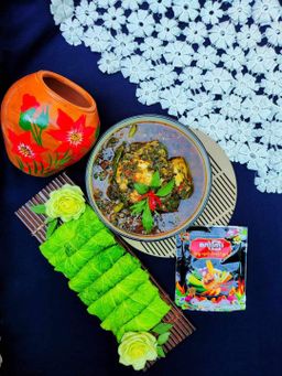 ဇလုံကြီး_ငါးရွှေငရုတ်သီးရခိုင်ချက် 