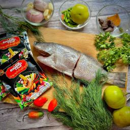 ဇလုံကြီး_ငါးရွှေငရုတ်သီးရခိုင်ချက် 