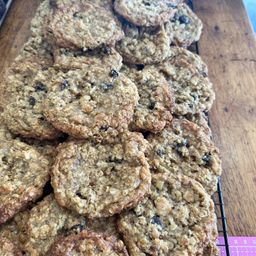 Rum and Raisin Oat and coconut cookie