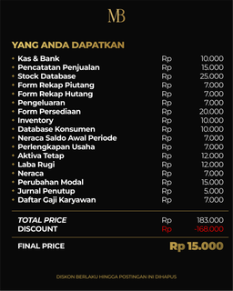 Template Keuangan Usaha Lengkap Excel