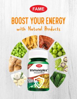 Fame_Immunoplex (သဘာဝကိုယ်ခံစွမ်းအားတိုးဆေး)