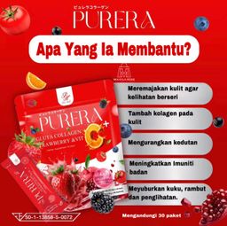 PURERA Gluta Collagen Strawberry & Vit C