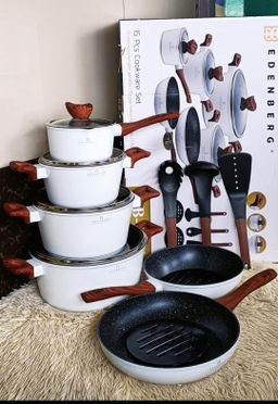 Edenberg 15 PC's Nonstick cooking pots 