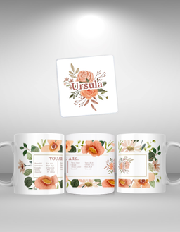 Personalised Full wrap mug & coaster set