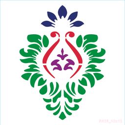 R825_Damask Wall Stencil