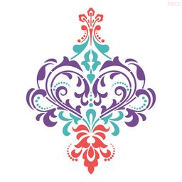 R912_Damask Wall Stencil