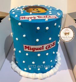 6” round butter cake