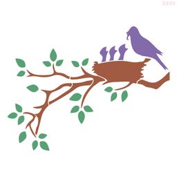 R300_Birds&Branches Wall Stencil