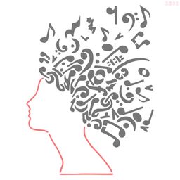 R331_Music Wall Stencil