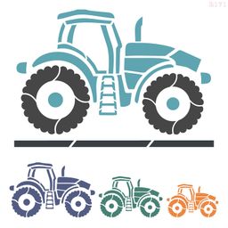 R171_Tractor Wall Stencil