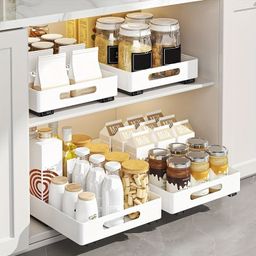 Pull out cabinet organizer