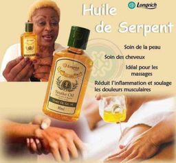 Snake oil 120ml Idéal pour les cheveux, le massage…