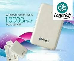 Longrich Power Bank est un produit et une marque de confiance sur le marché nigérian actuellement ! Avec une capacité de stockage d'énergie réelle de 10 000 mAh entièrement chargée, vous pouvez vous rassurer et être sûr que vos appareils mobiles seront chargés jusqu'à un maximum de 100 %. Gardez votre entreprise en activité avec Longrich Power Bank. Ne soyez jamais déçu ou ne risquez pas de couper la communication à cause d'une batterie faible. Avec Longrich Power Bank, vous avez une nouvelle façon de communiquer sans fin en déplacement. Pour profiter de Longrich Power Bank, assurez-vous de charger correctement en utilisant une bonne alimentation électrique, de préférence A/C (courant alternatif) à partir d'une source stable ou d'un onduleur. Une banque d'alimentation de qualité ne se vide pas à temps. Elle est conçue pour durer des années et avec la capacité de stockage réelle, c'est ce que vous offre la banque d'alimentation Longrich. Il est léger et facile à transporter. Powerbank dispose d'un double port de charge pour une utilisation multiple. Cela a la capacité de charger un téléphone jusqu'à 4 fois en fonction de la capacité de la batterie de l'appareil.  Power Bank est livré avec un double port de charge USB. Il charge parfaitement tous les différents types d'appareils mobiles ; téléphones, tablettes, MP3, MP4 Stockage haute capacité jusqu'à 10000 mAh Charge votre appareil jusqu'à 6 fois Manuel d'informations sur le produit disponible. Livré avec un câble USB pour téléphones. Adaptateur USB pour iPhones