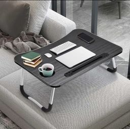 Multi-purpose foldable portable laptop /study desk table with tablet slot