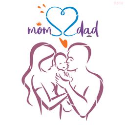 R619_Mom&Dad Wall Stencil