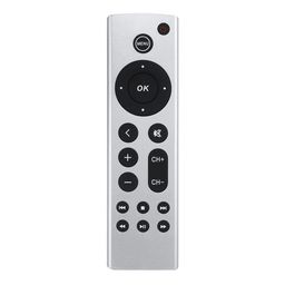 For Apple TV Remote Control 4K / HD A2169 A1842 A1625 Without Voice(Silver)