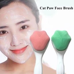 Cat paw shape Beauty cleanser silicone face cleaning brush 