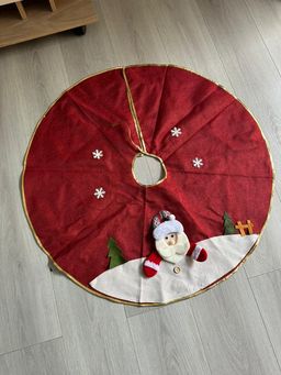 Christmas Tree Skirt Cartoon Santa Claus Snowman Elk Xmas Tree Skirt 