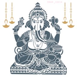 R846_Vinayaga Wall Stencil