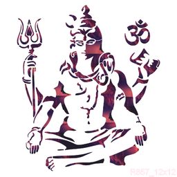 R857_Shiva Wall Stencil
