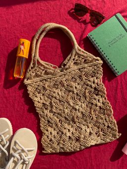 Tote bag corde tressée