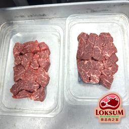 頂級韓國1++純種韓牛內側板肉牛粒 Premium Korean 1++ Beef Knuckle Cubes