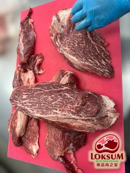 頂級韓國1++純種韓牛內側板肉牛粒 Premium Korean 1++ Beef Knuckle Cubes