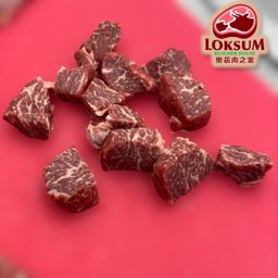 頂級韓國1++純種韓牛內側板肉牛粒 Premium Korean 1++ Beef Knuckle Cubes