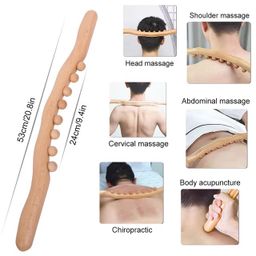 Wooden Gua Sha Stick Body Massage Tool 