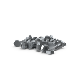 Galvanized Steel Bolts (Set of 50)