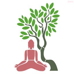 R663_Buddha Wall Stencil