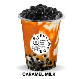 Caramel milk boba 