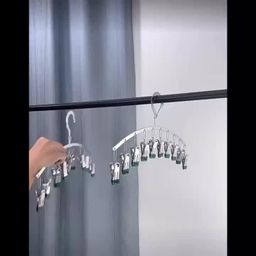 10pegs stainless steel clothes drying hanger