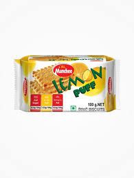 MUNCHEE LEMON PUFF 100G (CREAM BISCUITS)