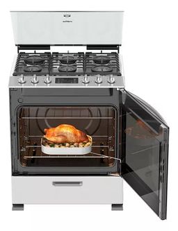 Cocina WhirlpoolWFR7400S color gris acero con puerta con visor 127V