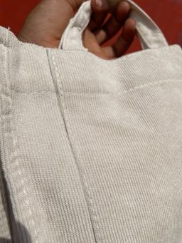 Bandoulière carré velours côtelé