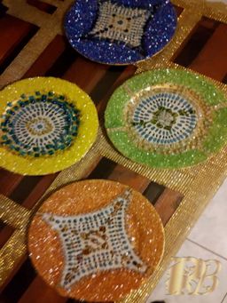 Wall Beadplated Decoplate SET x4