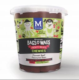 MONTEGO CHEWIES MOREISH BEEF BARS 500G