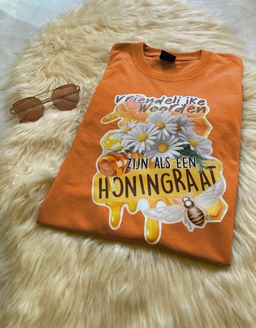  Vriendelijke woorden T-shirt Oranje