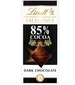 Lindt Excellence 85% Cocoa Rich Dark 100g bar