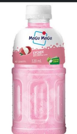 Mogu Mogu Nata De Coco Lychee Juice 300ml Bottle