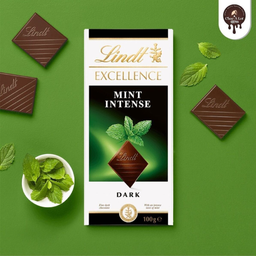 Lindt Excellence Mint Intense Dark Chocolate 100g Bar