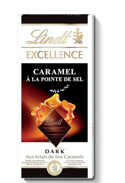 Lindt Excellence Dark Chocolate Caramel 100g Bar