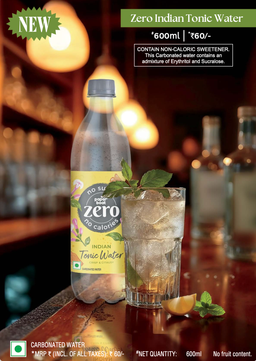 Paper Boat Zero No Sugar No Calories Tonic Water 600ml Pet Bottle