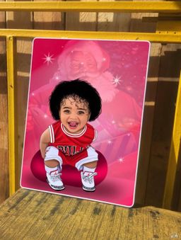 PORTRAIT COULEUR FORMAT 30/45 PLACAGE 