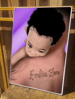 PORTRAIT COULEUR FORMAT 30/45 PLACAGE 