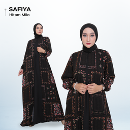 Warna Warni Brand Dress safiya Bahan Rayon Diamond - XL